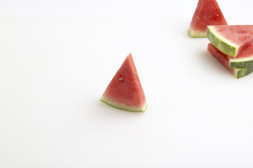 Detail of Watermelon wedges by Corbis
