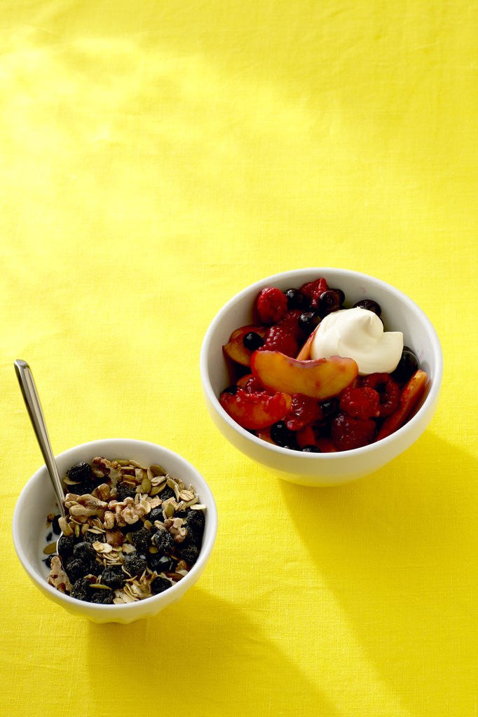 Detail of Muesli and fruit with mascarpone by Anonymous