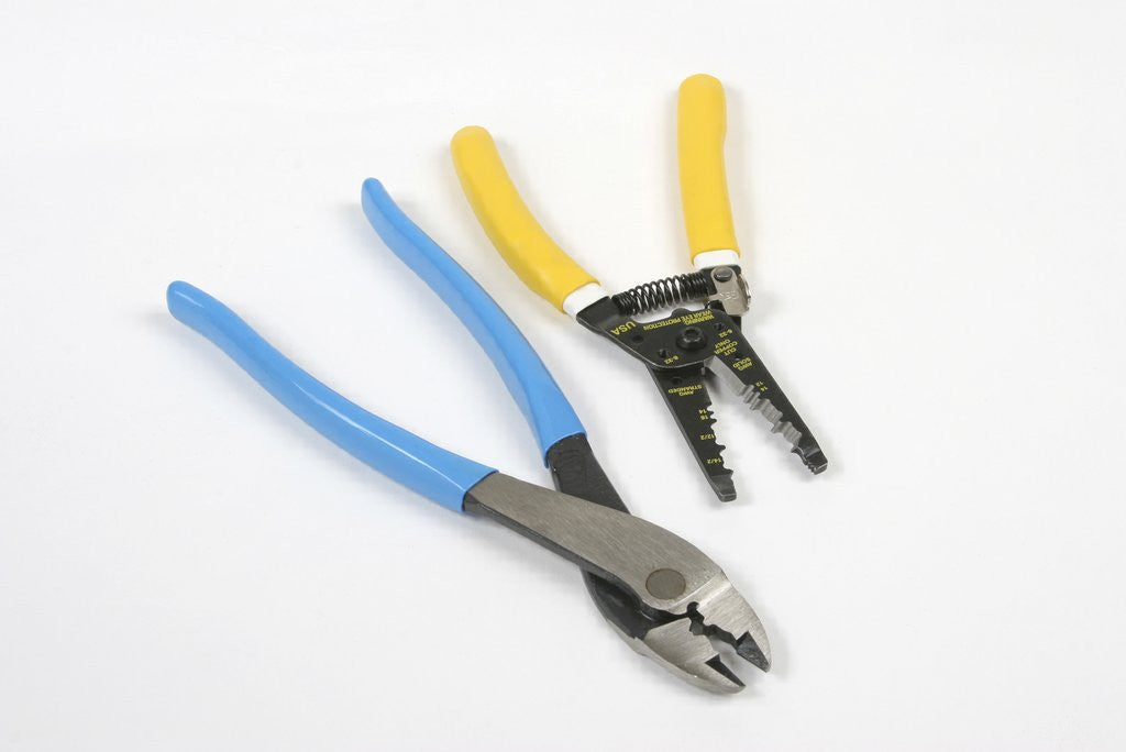 Detail of Cable stripper and pliers by Anonymous