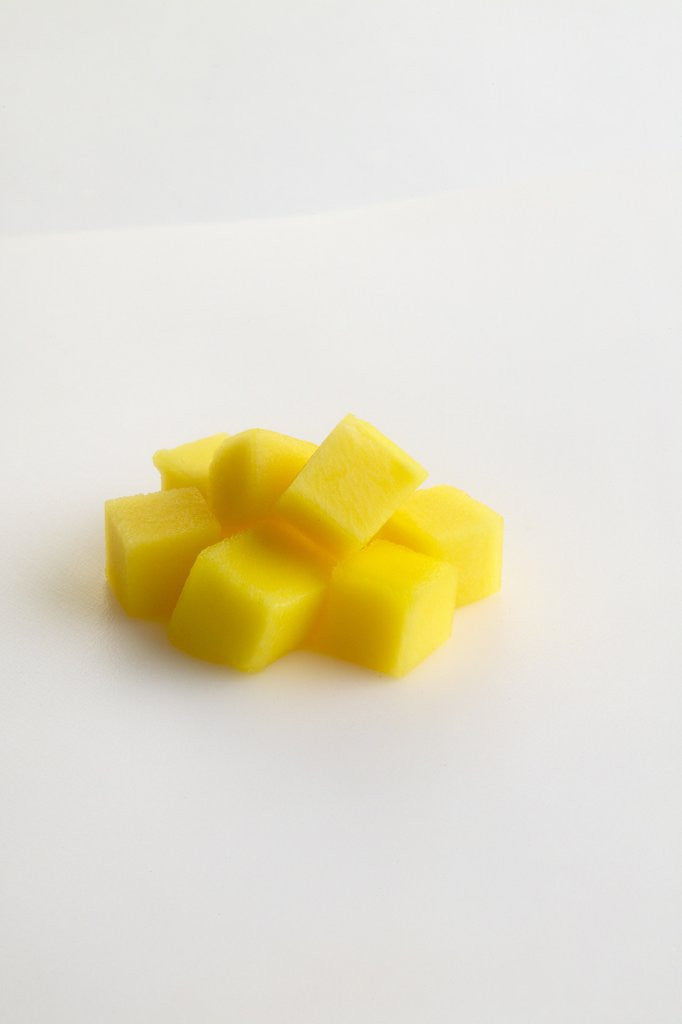 Detail of Diced mango by Anonymous