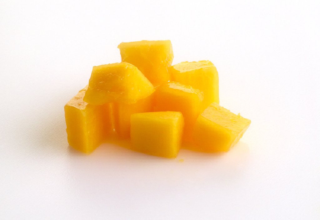 Detail of Diced papaya by Anonymous