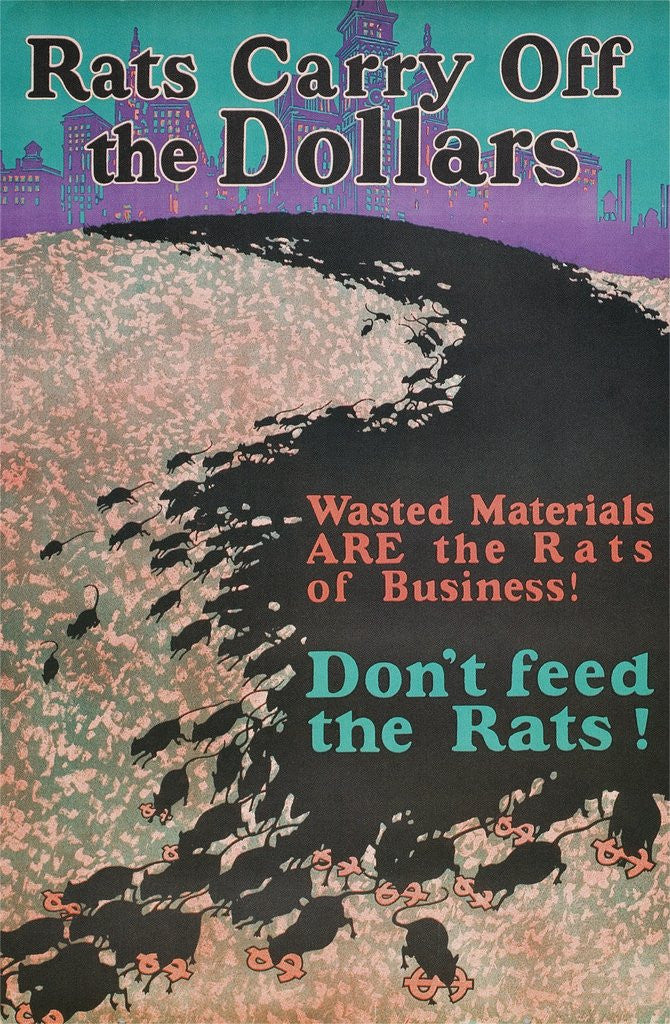 Detail of Rats Carry Off the Dollars by Anonymous