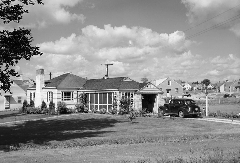 Detail of New constructed subdivision in the Northeast US, ca. 1947 by Anonymous