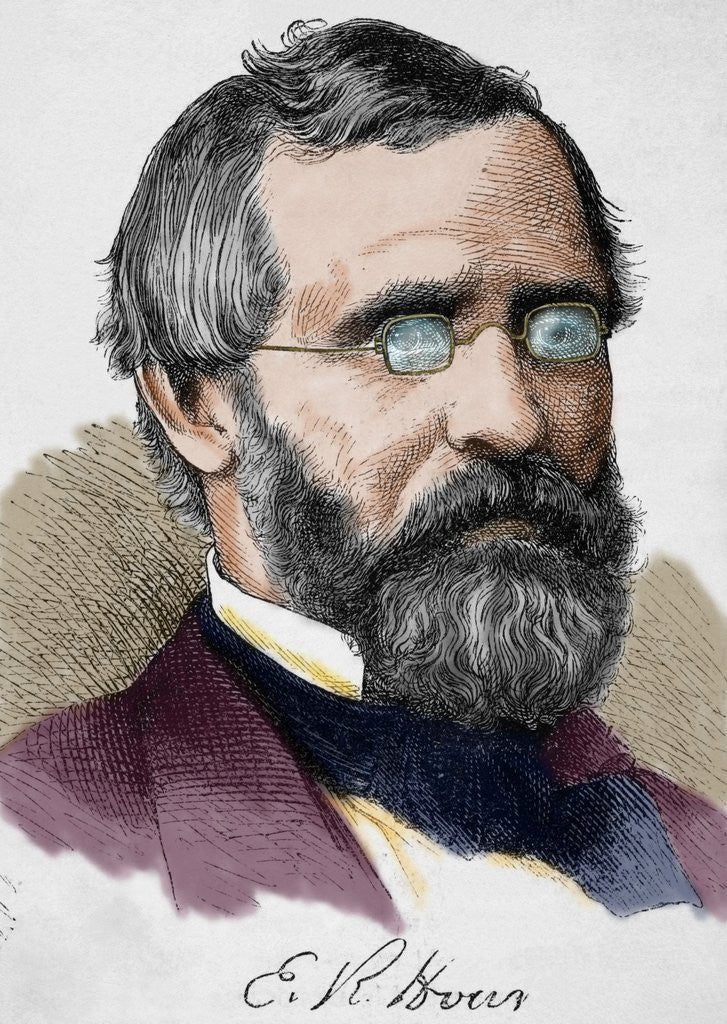Detail of Ebenezer Rockwood Hoar (1816-1895) by Anonymous