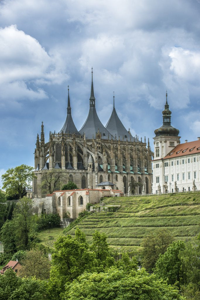Detail of St. Barbara's Church by Anonymous
