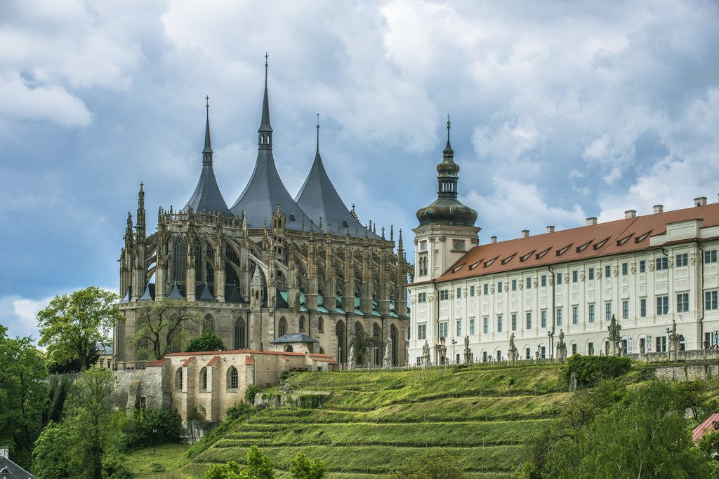 Detail of St. Barbara's Church by Anonymous