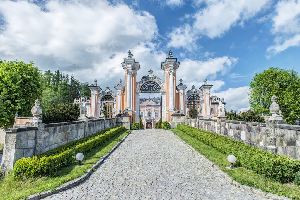 Detail of Nove Hrady Chateau by Anonymous