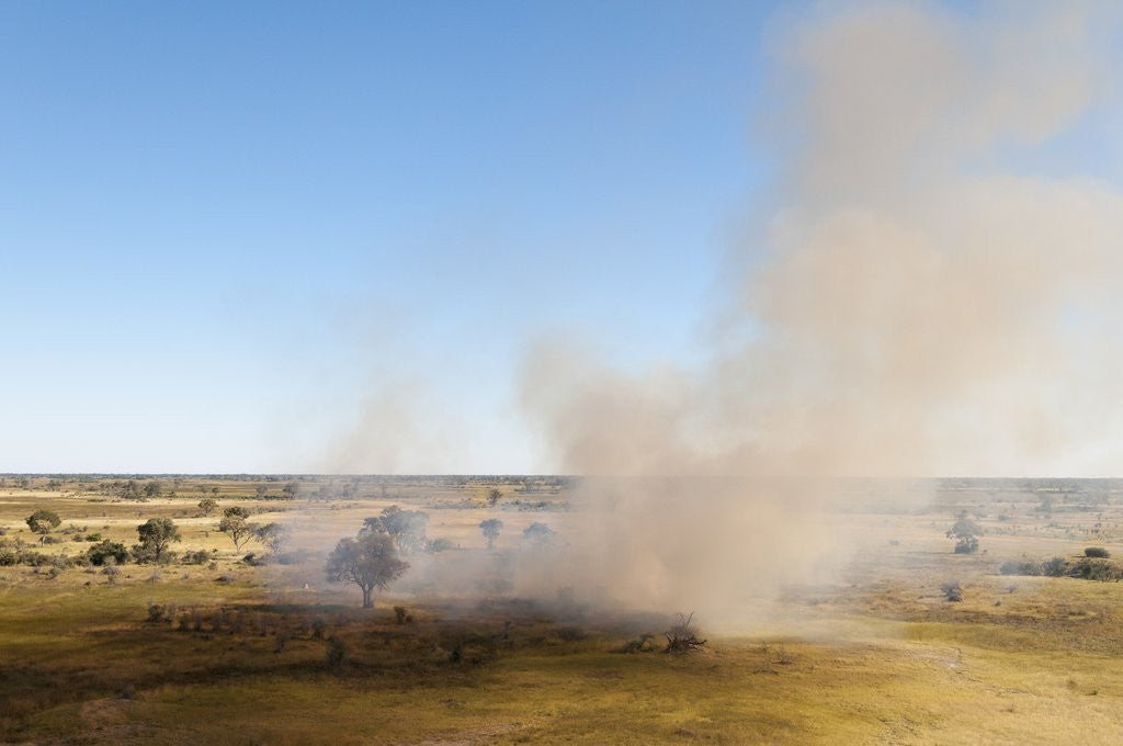 Bushfire in the Okavango Delta by Corbis