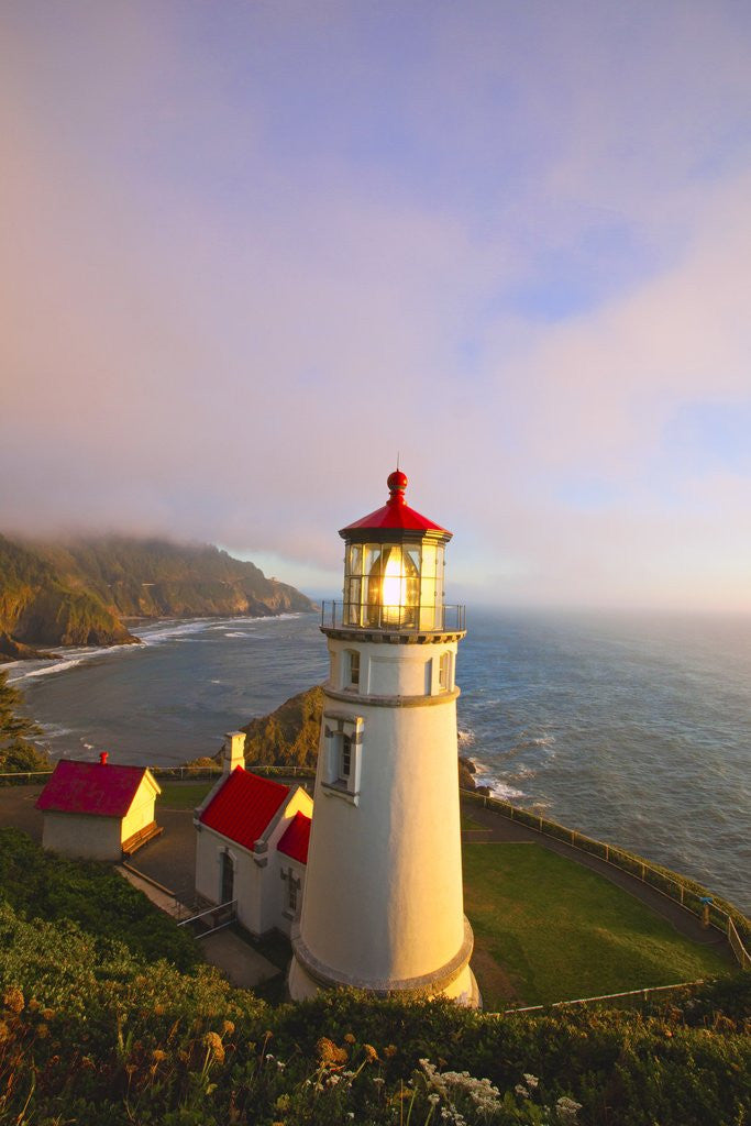 Detail of Heceta Head Lighthouse, Oregon Coast, Pacific Ocean, Pacific Northwest by Anonymous