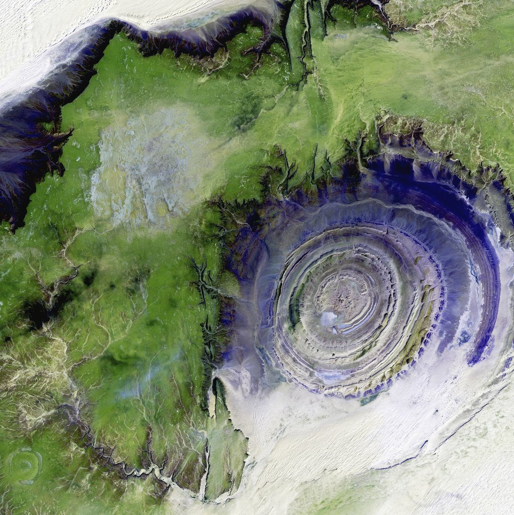Detail of Richat Structure in Mauritania by Anonymous