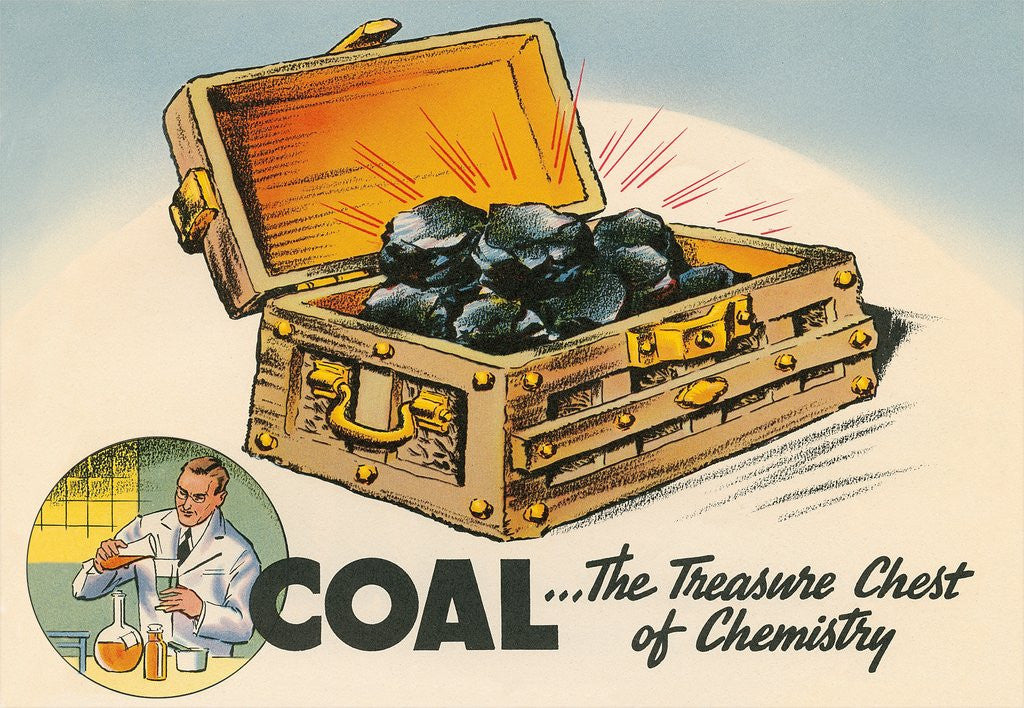 Detail of Coal, The Treasure Chest of Chemistry by Anonymous