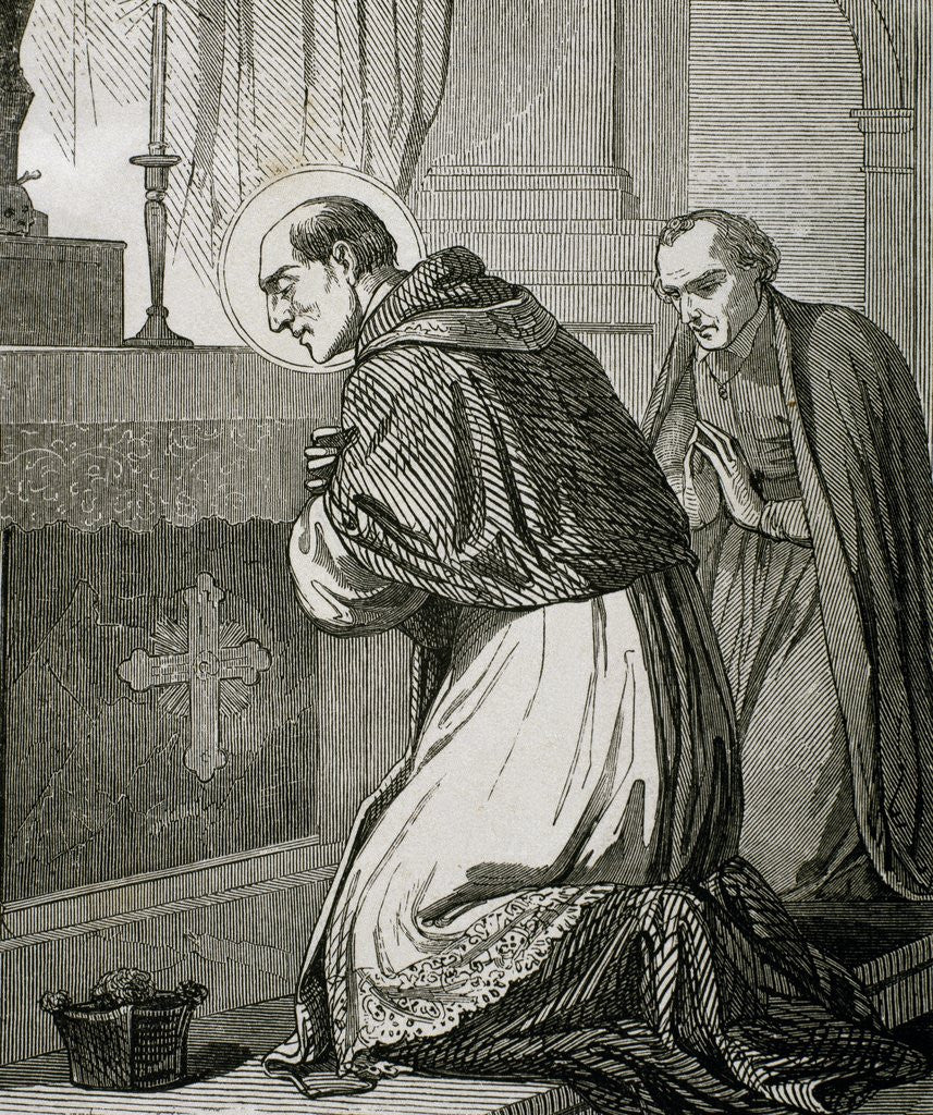 Detail of St. Charles Borromeo (1538-1584). Cardinal of the Catholic Church. by Corbis
