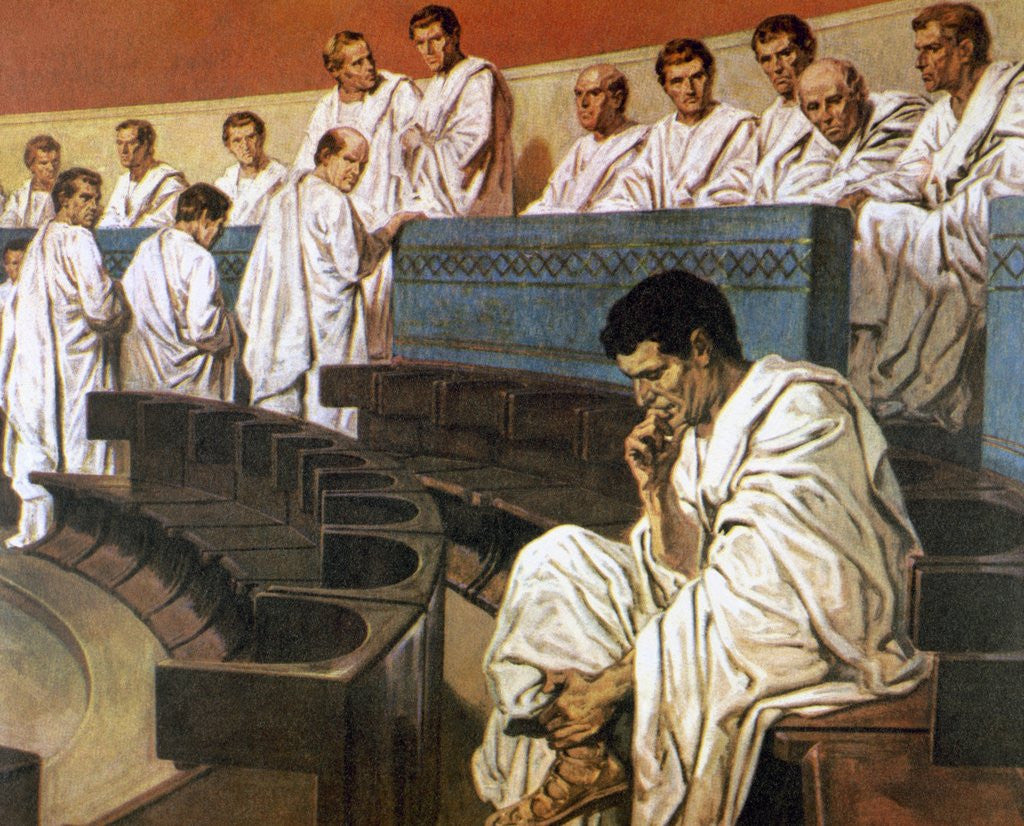 Detail of Roman Senate, Catiline, Detail by Anonymous