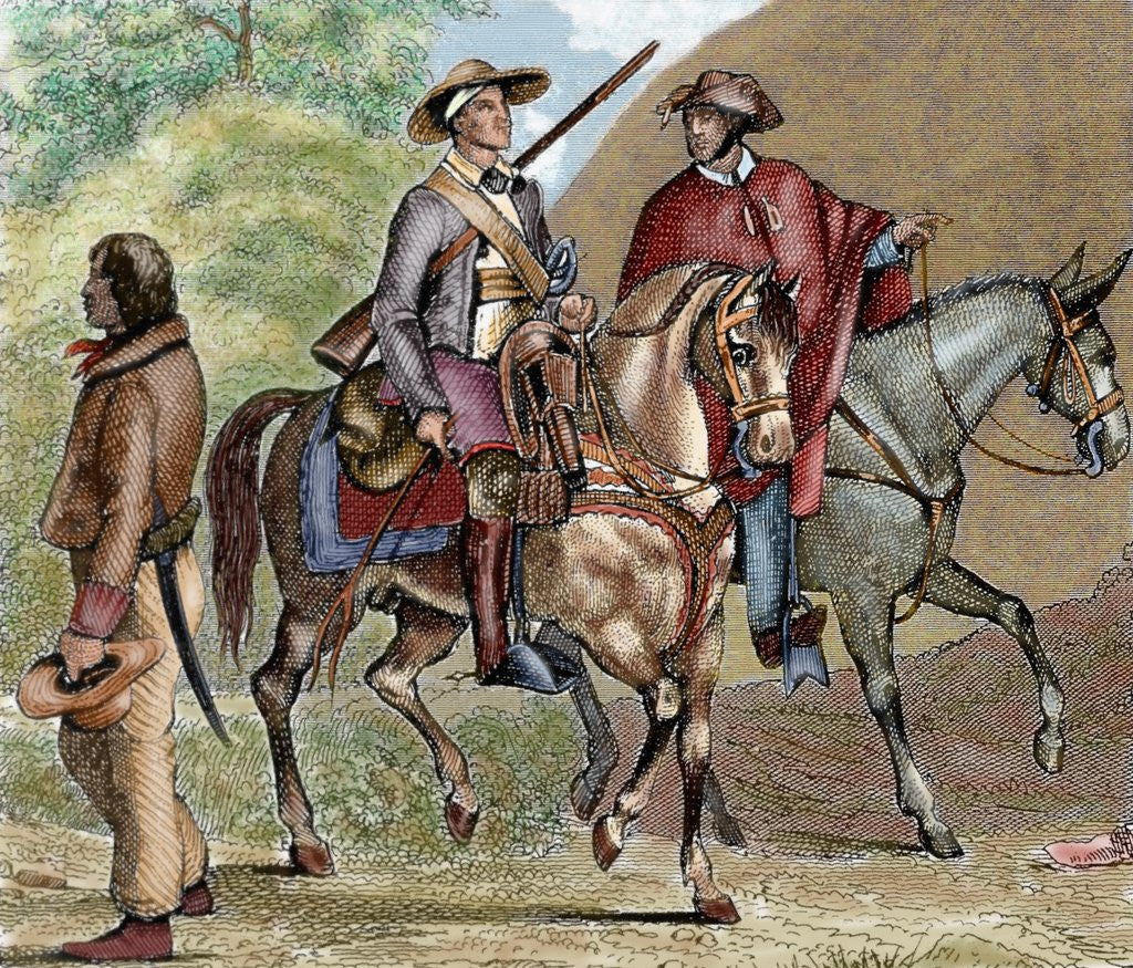 Detail of Argentina, Gauchos by Anonymous