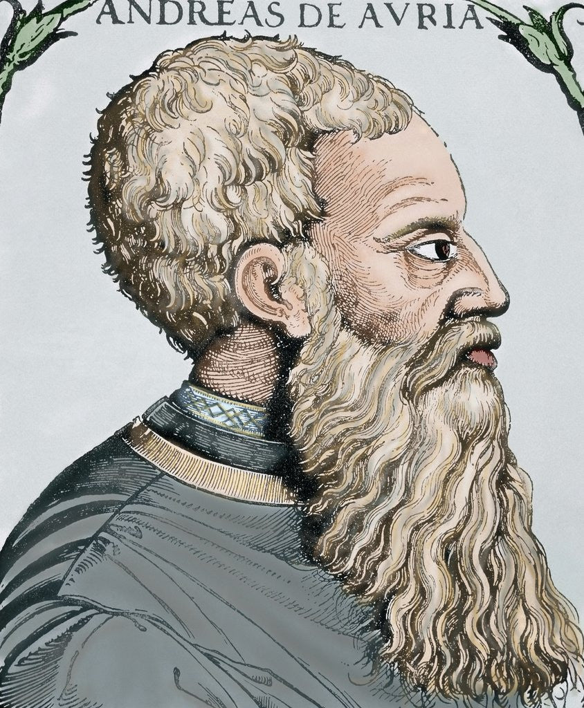 Detail of Andrea Doria (1466-1560). Italian condottiero and admiral from Genoa. by Anonymous