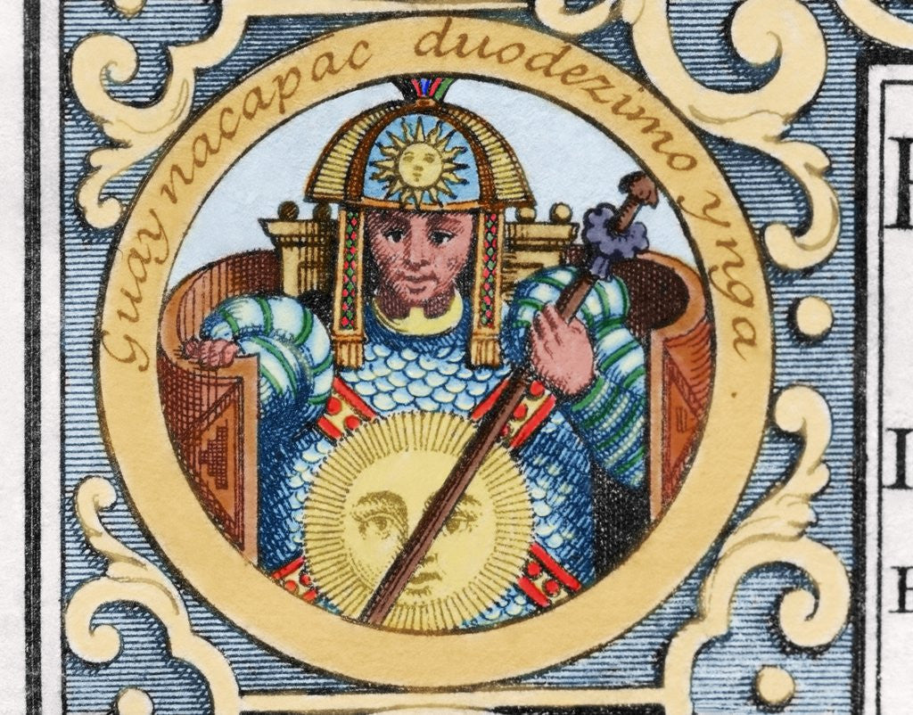 Detail of Huayna Capac (c.1465-1525). Inca emperor (1493-1525). by Anonymous