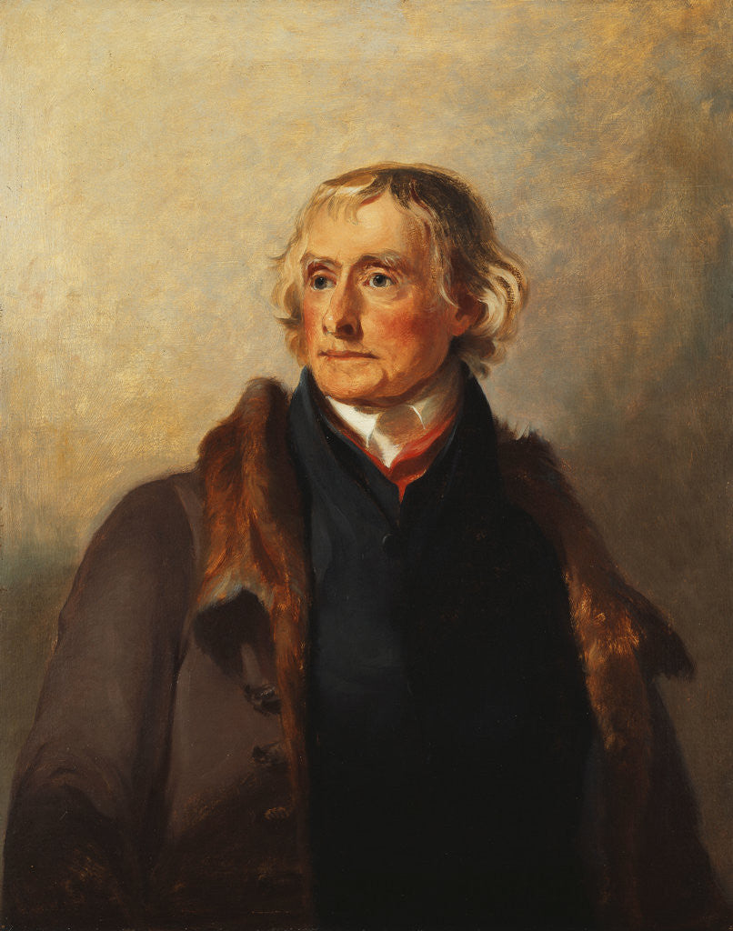 Detail of Thomas Jefferson by Thomas Sully