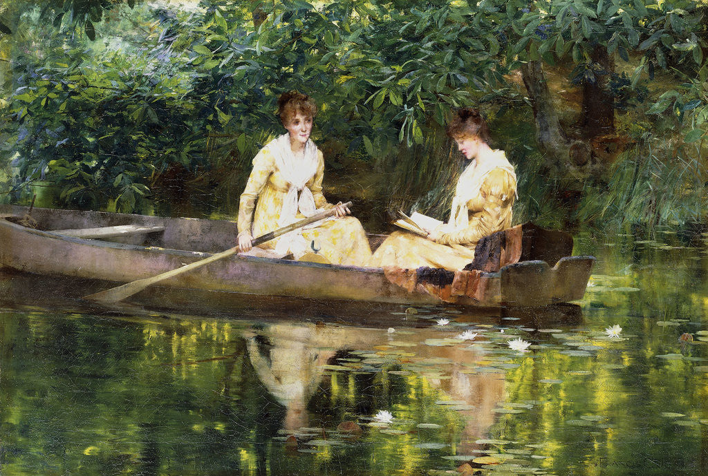 Detail of Women in a Rowboat by Francis Coates Jones