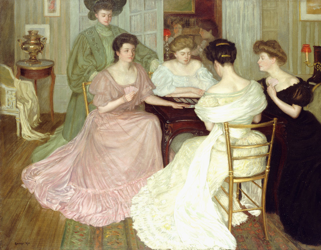 Detail of The Bridge Players by George Charles Aid