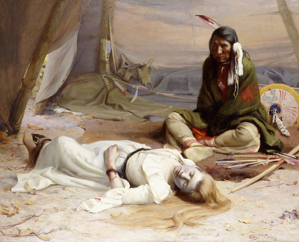 Detail of The Captive by Eanger Irving Couse