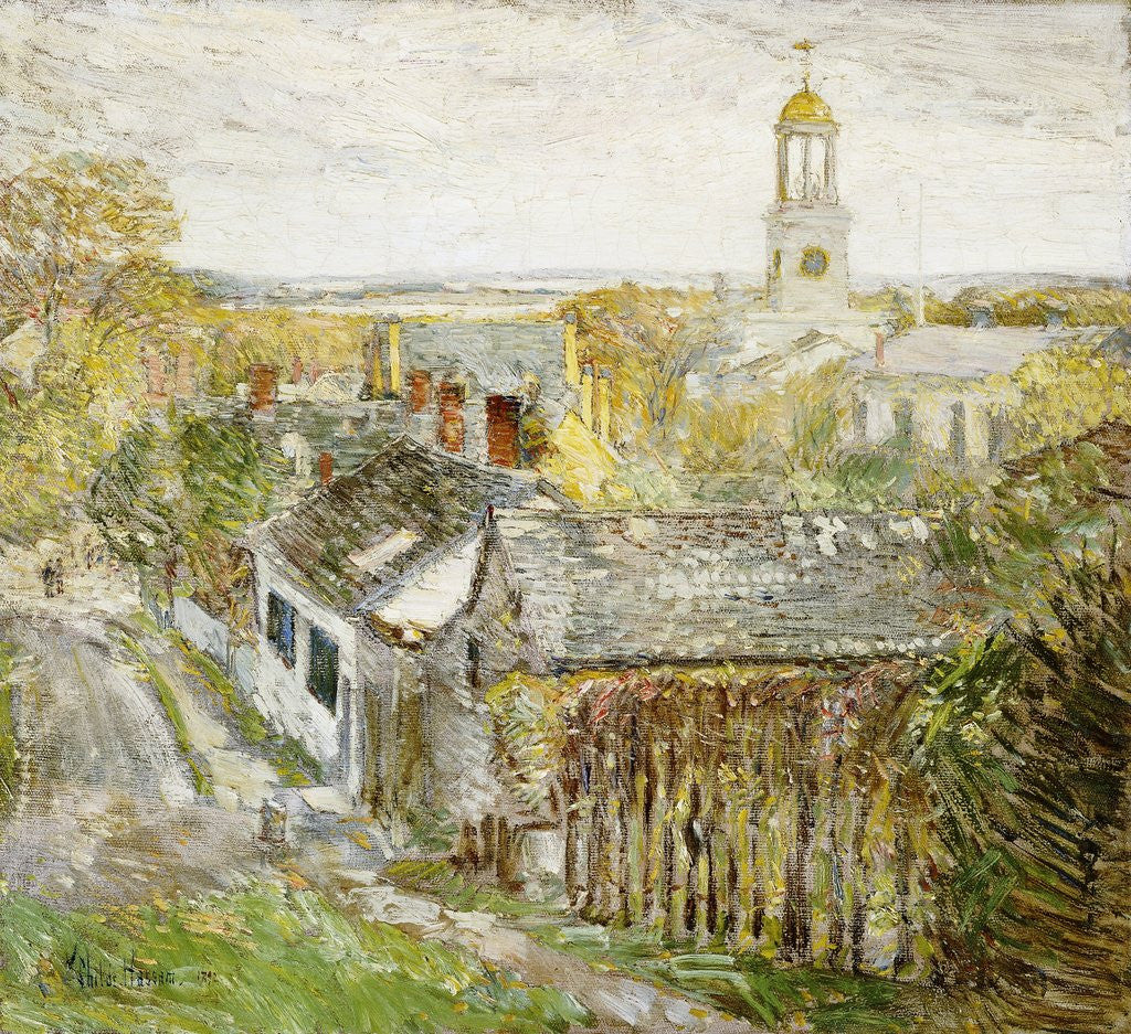 Detail of Quincy, Massachusetts by Frederick Childe Hassam