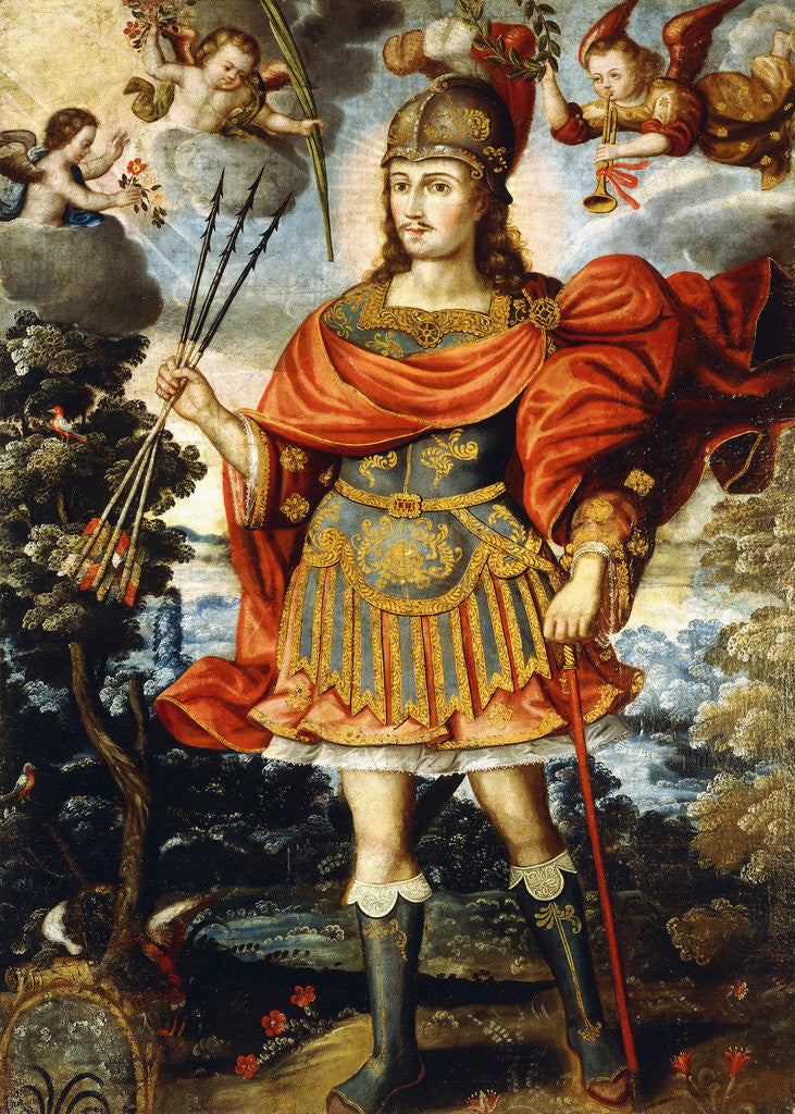 Detail of Saint Sebastian attributed to Gregorio Gamarra by Anonymous