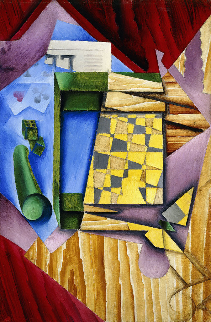 Detail of Backgammon by Juan Gris
