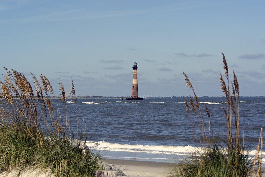 Detail of Morris Island Lighthouse - Folly Beach, SC by Anonymous