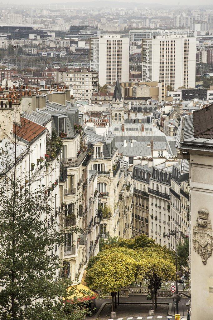 Detail of The northern part of the town from Montmartre hill by Anonymous