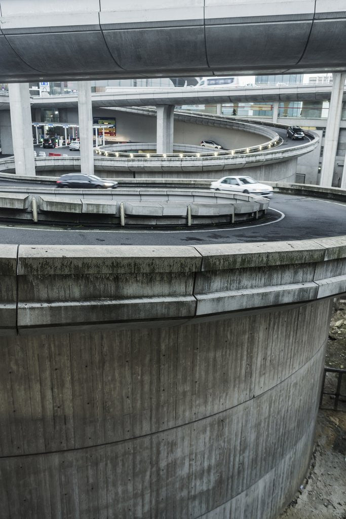 Detail of Charles De Gaulle Airport, access ramps to a parking by Anonymous