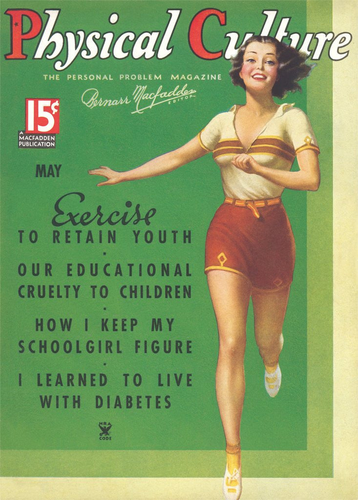 Detail of Cover of Physical Culture Magazine by Anonymous