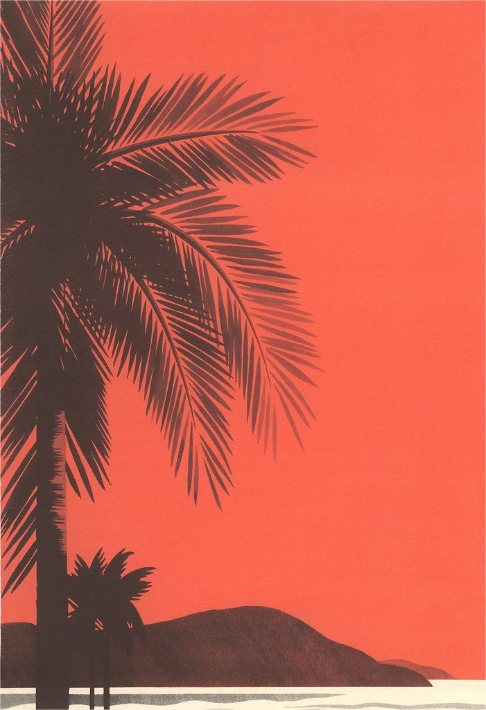 Detail of Seacoast at Dusk by Anonymous