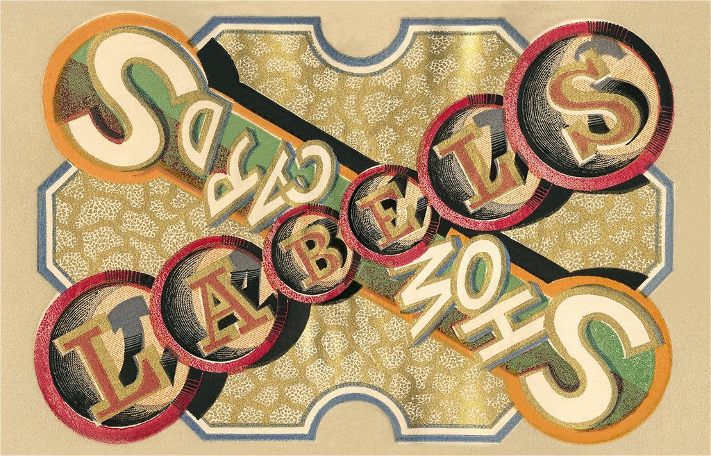 Detail of Showcard Labels by Anonymous