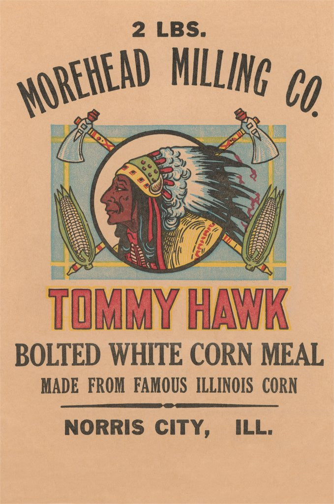 Detail of Cornmeal Sack Label by Anonymous