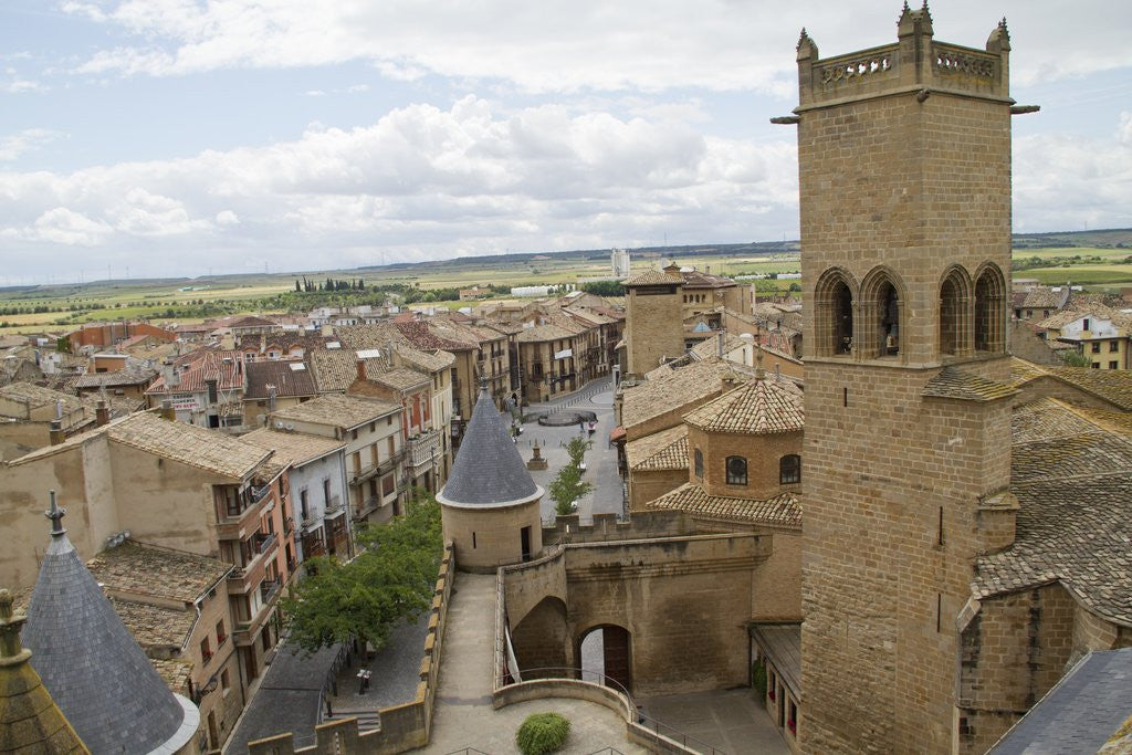Detail of Olite from the top of the Royal Palace by Anonymous