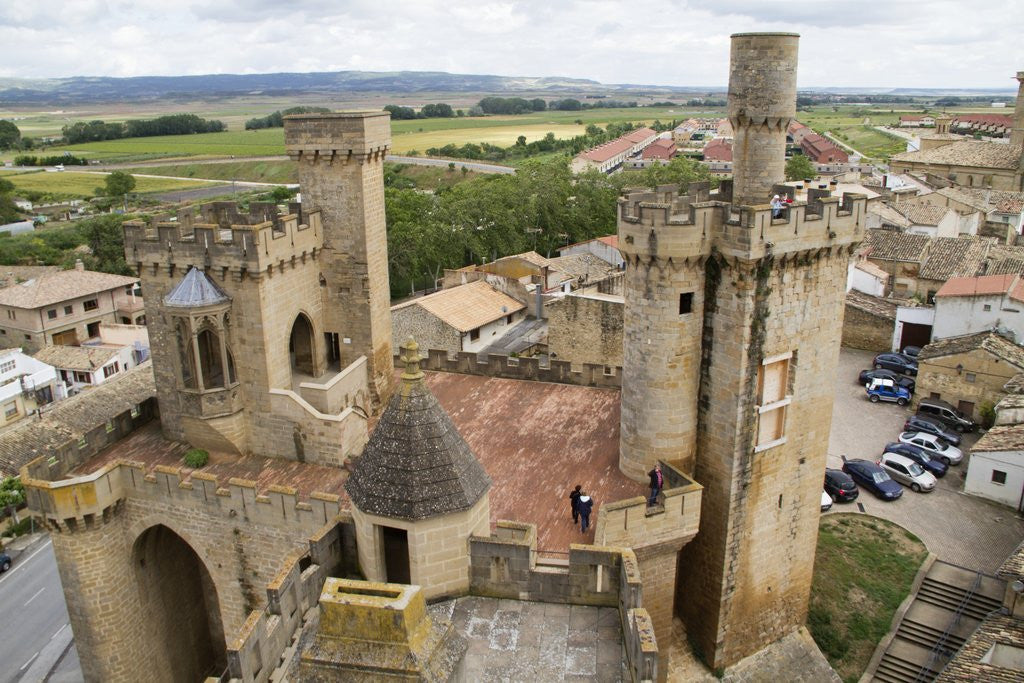 Detail of Towers and batttlements of the Royal Palace in Olite by Anonymous