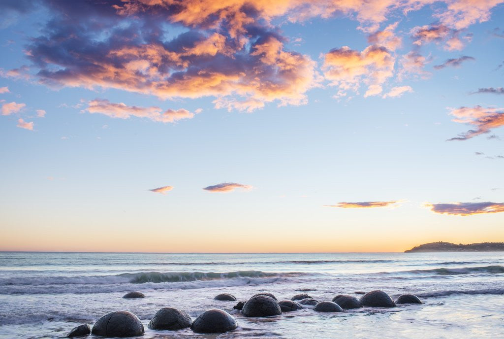 Detail of Moeraki Boulders at Dawn by Anonymous
