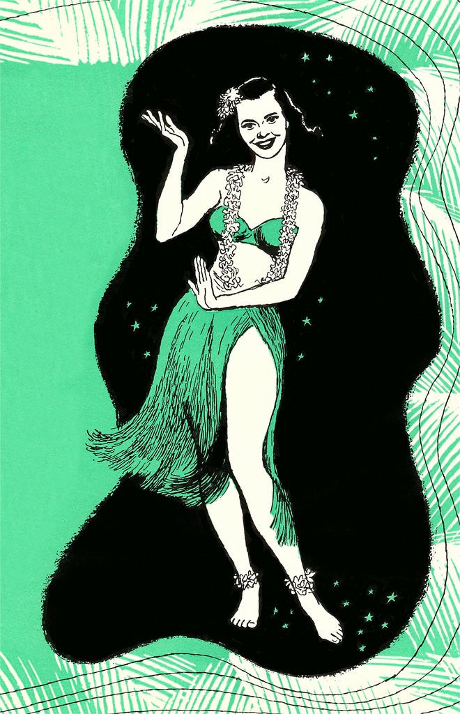Detail of Hula Girl by Anonymous