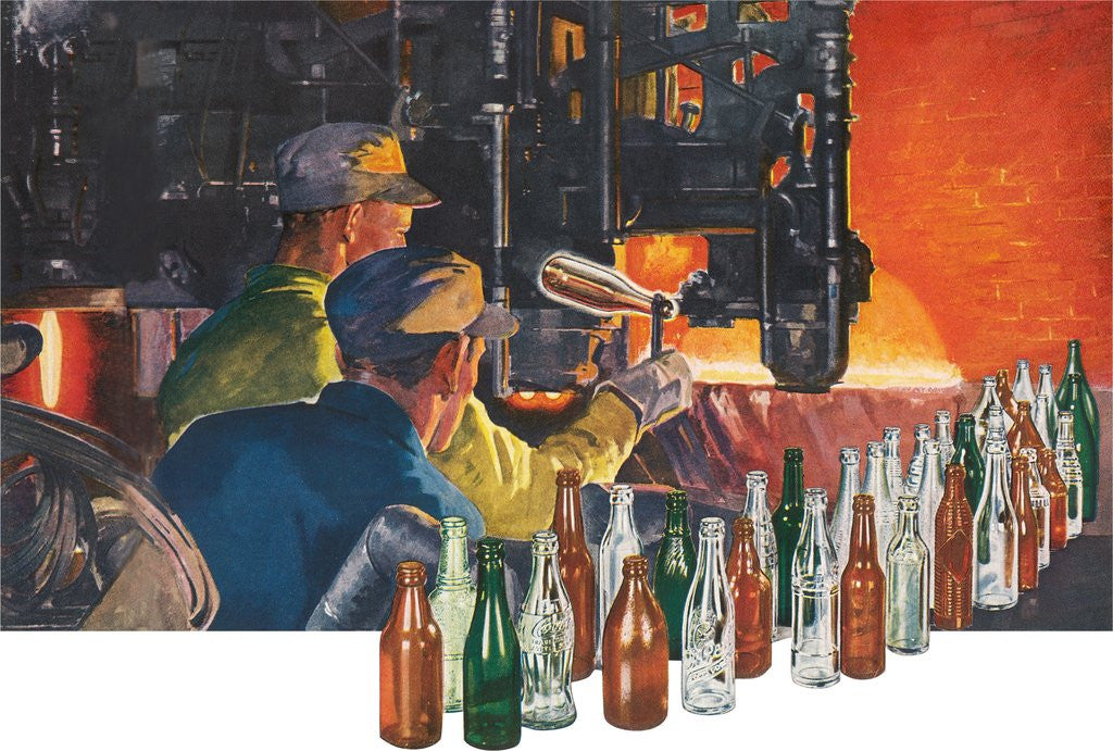 Detail of Bottle Making Factory by Anonymous