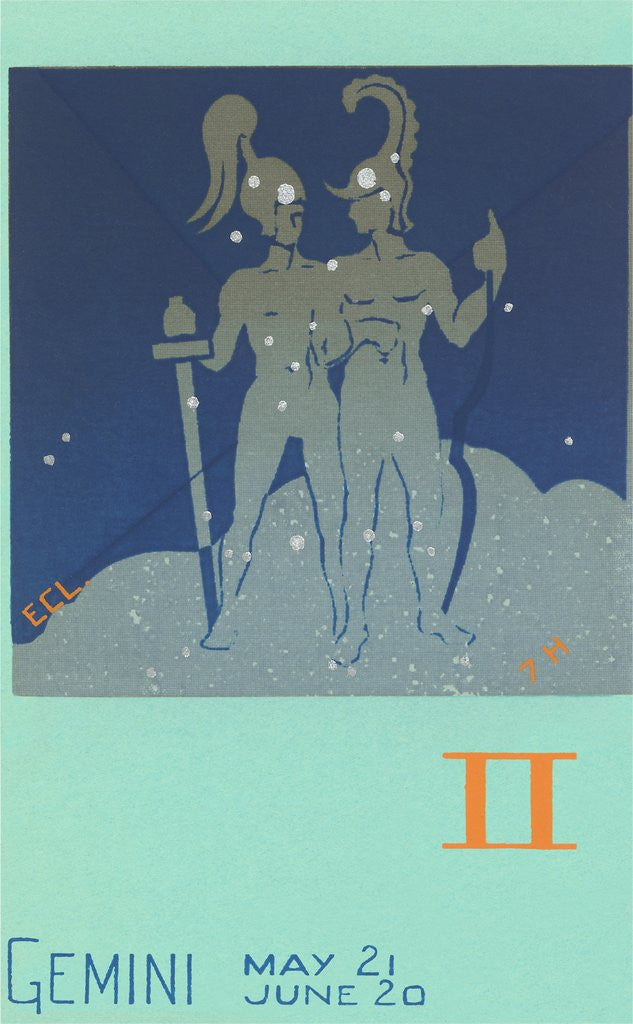 Detail of Gemini, The Twins by Anonymous