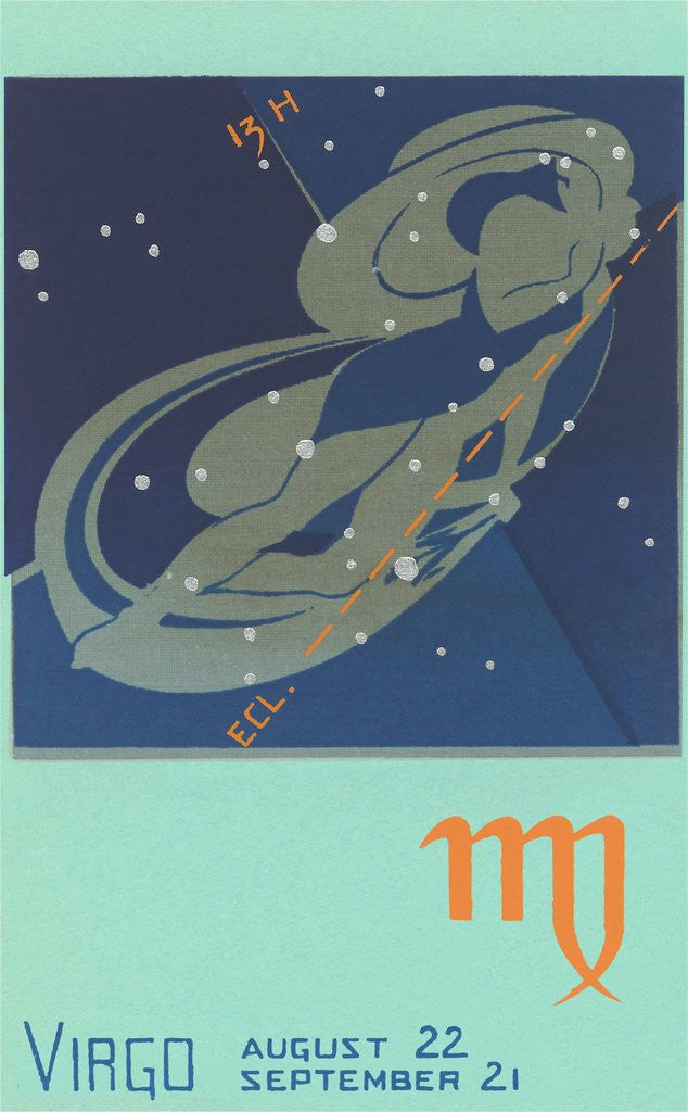 Detail of Virgo, The Maiden by Anonymous