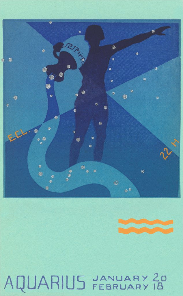 Detail of Aquarius, The Water Bearer by Anonymous