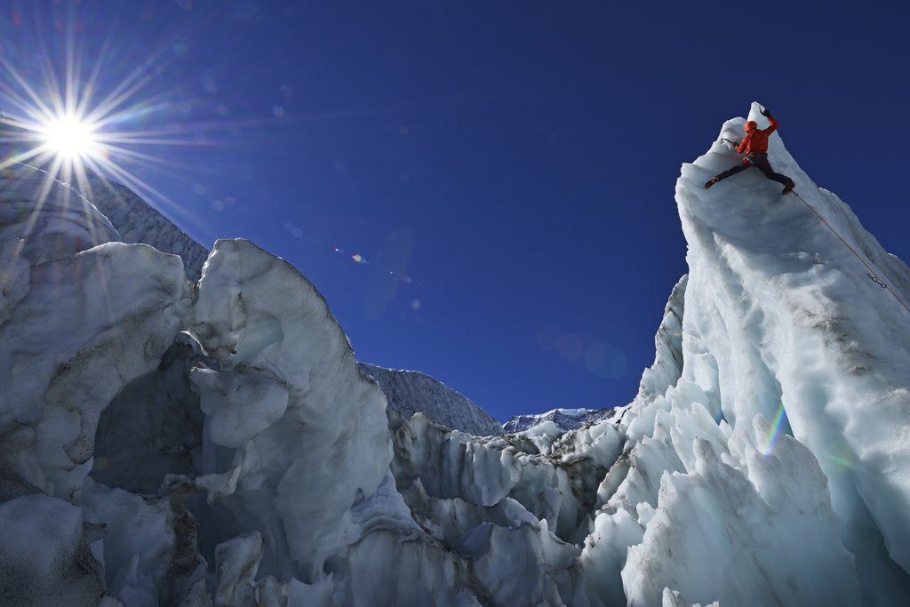 Detail of Ice climbing in the Bernese Oberland, Swiss Alps by Anonymous