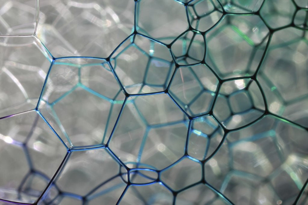 Detail of Close-up Patterns in Soap Bubbles by Anonymous