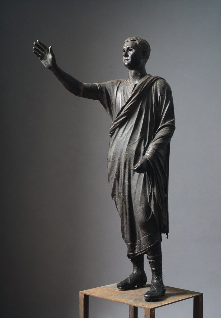 Detail of Aule Metele, Roman orator by Corbis