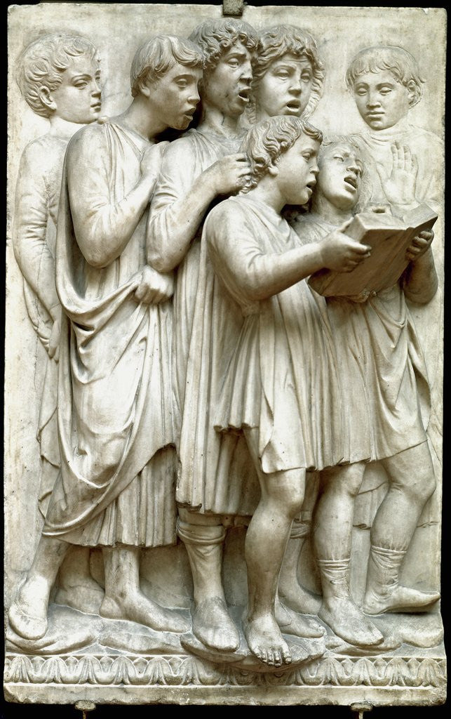 Detail of La Cantoria by Luca della Robbia