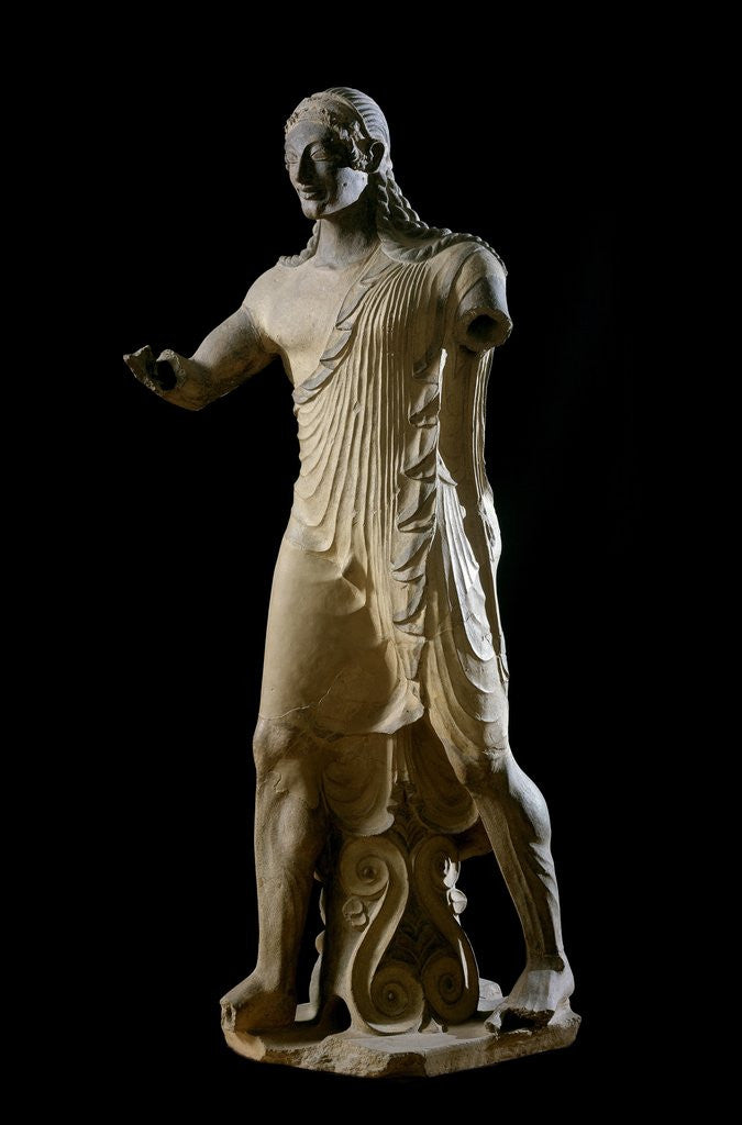 Detail of Apollo of Veio - Etruscan art by Anonymous