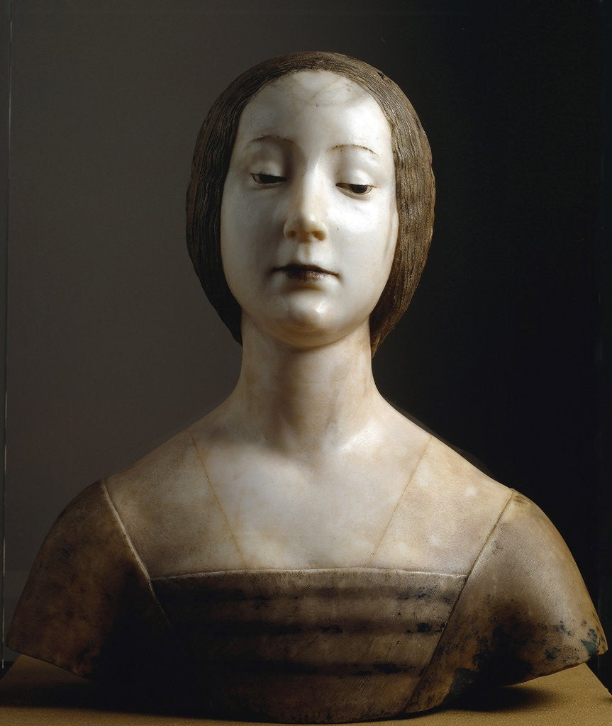 Detail of Isabella of Aragon by Francesco Laurana