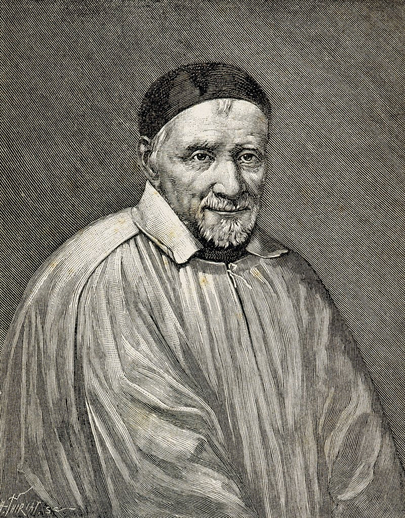 Detail of Saint Vincent de Paul (1581-1660). French religious. by Anonymous