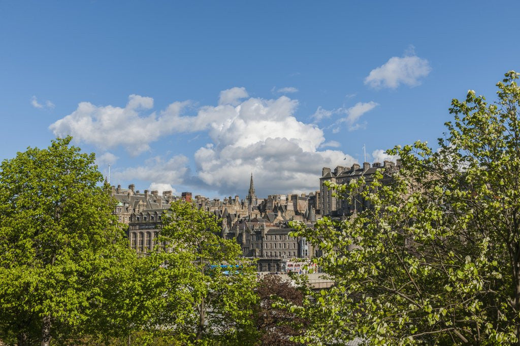 Detail of View of Old town from Princess Gardens by Anonymous